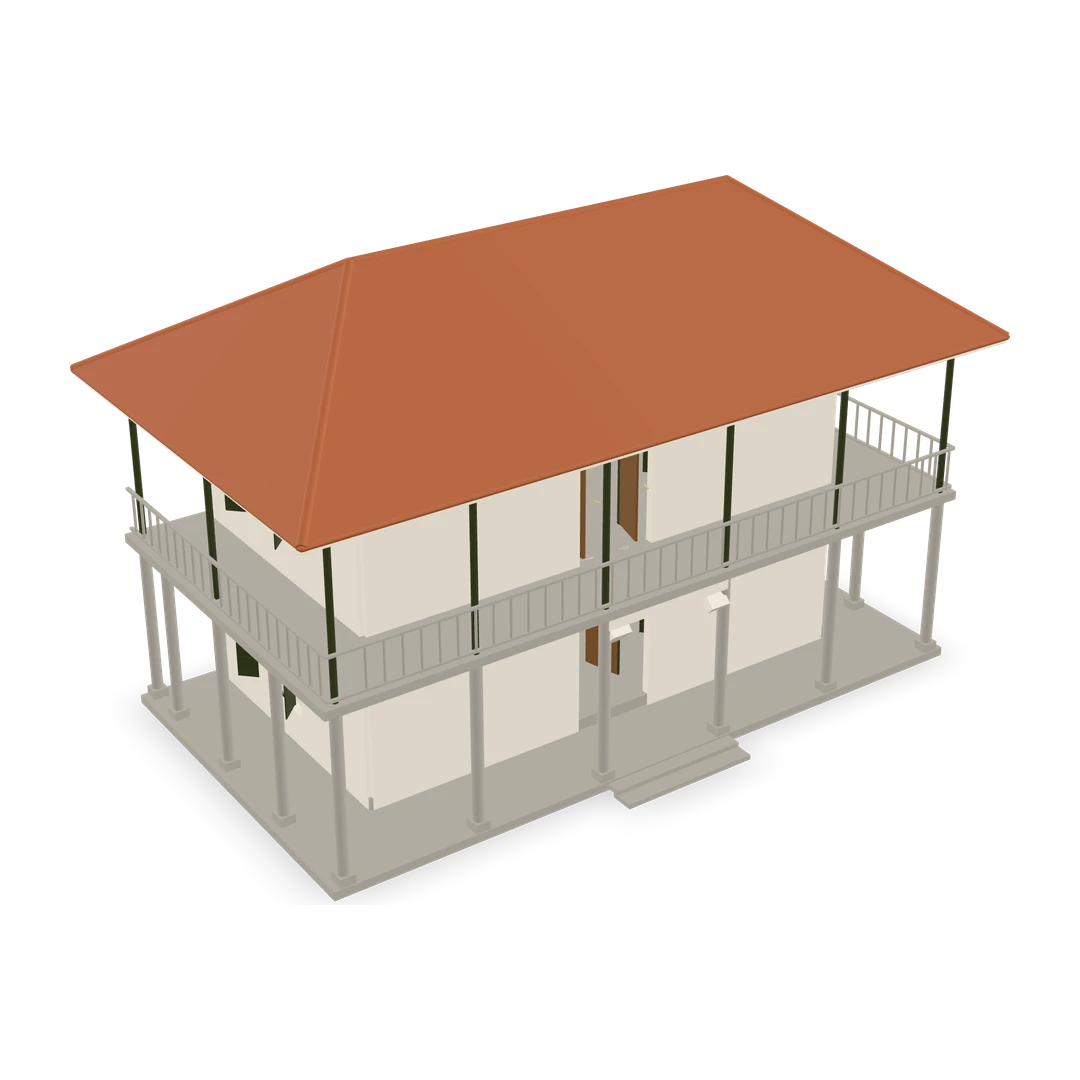 Colonial villa — Kiln-forged architecture