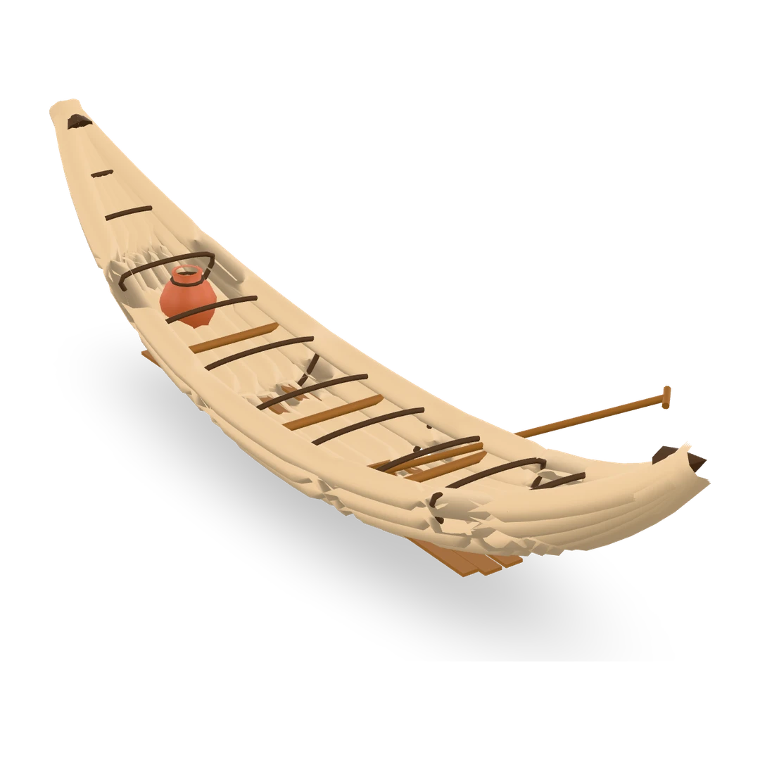 Reed boat — Kiln-forged prop