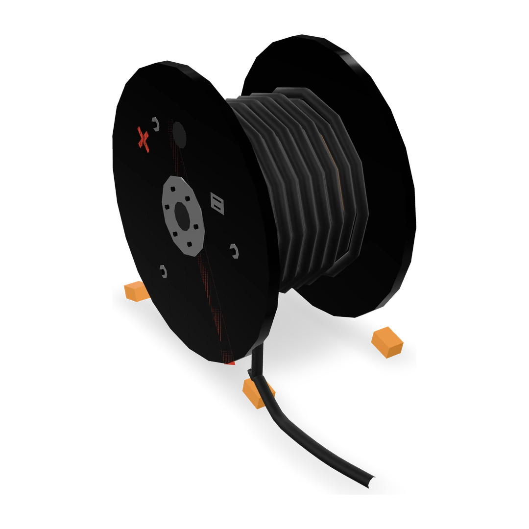 Cable reel — Kiln-forged prop